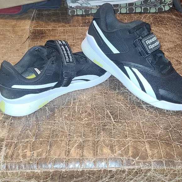 Reebok Lifter PR II Weight Lifting Shoes.  Size 9.5 Men's.  Black/White - Picture 7 of 10